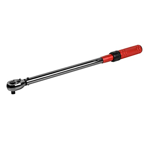 ARES 43013-1/2-Inch Drive Micrometer Torque Wrench - Dual Torque Scales - 25-250 ft/lbs (33.9-399Nm) - Click Torque Wrench - Ultra Smooth Torque Dialing with High Visibility Laser Etched Markings