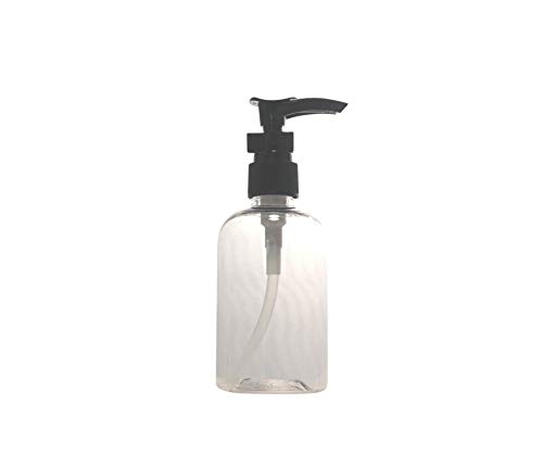 WM (Pack of 6) 4 Oz Clear Refillable, Reusable Empty Plastic Bottles w/ Lotion Pump Cap – Mfg. USA DIY, Oils, Aromatherapy, Shampoo, Paint, Soap, Perfume, Moisturizer, Arts & Crafts, Juice