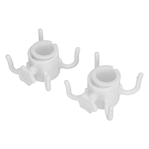 2pcs Sun Umbrella Hook, Beach Umbrella Hanging Hook 4 Prongs Plastic Umbrella Hook Hanging Plastic Beach Umbrella Hanging Hook Umbrella Hanger (White)