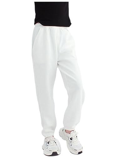 Boys Cotton Jogger Pants Girls Kids Elastic Waist Sweatpants School Athletic Trousers