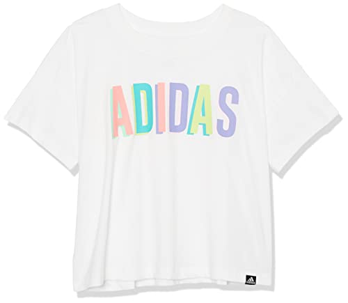 T-shirt fille adidas blanc taille 5 ans idéal pour les jeux au parc