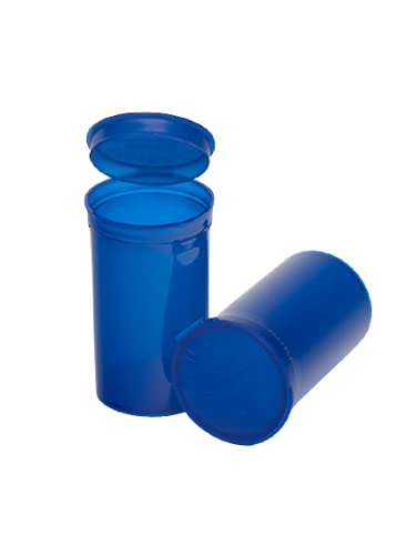 315 Pack Empty Pill Bottles with Pop Top Caps, Medicine Containers, Prescription Vials with Lids, Pop Top Bottles, Flip Top Caps, Empty Vials, Pill Organizer.(13 Dram, Blue)