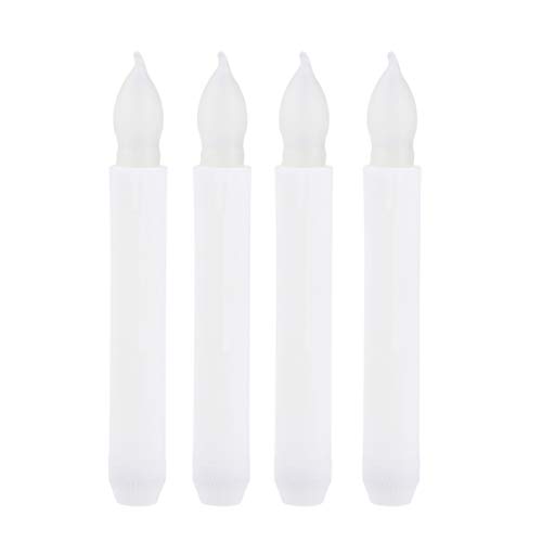 Velas LED cónicas para una cena romántica de San Valentín con luces de candelabro decorativas