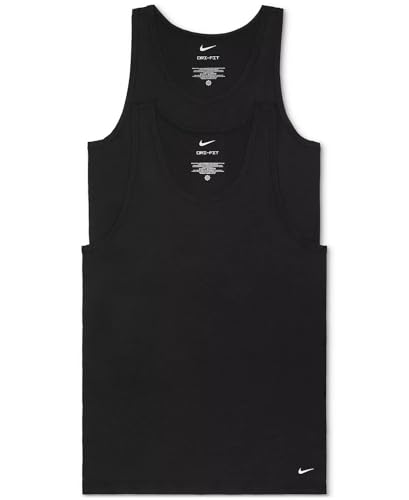 Nike Men's Slim-Fit 2-Pack Essential Stretch Tank Undershirts