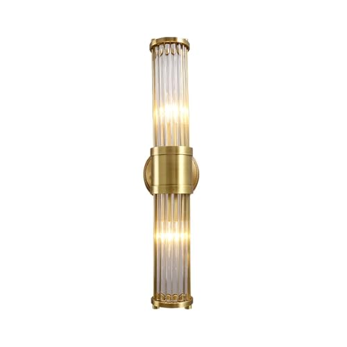 Applique murale en cuivre double tête lumineuse haut de gamme pour intérieur élégant