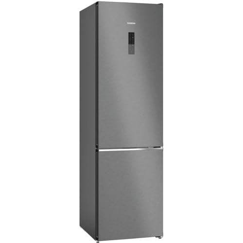 Siemens KG39NAXCF iQ500 - Frigorífico y congelador (203 x 60 cm, 260 L de refrigeración, 103 L, acero inoxidable), color negro