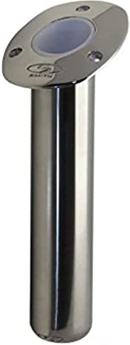 Image of CE Smith - Flush Mount Cast Bottom Rod Holder - Tough Boat Accessories - 30-Degree
