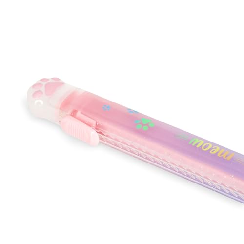 Legami - Meow Rechteckradierer, Radiergummi, 1 Radiergummi + 1 Nachfüllmine enthalten, nachfüllbar, hinterlässt keine Rückstände