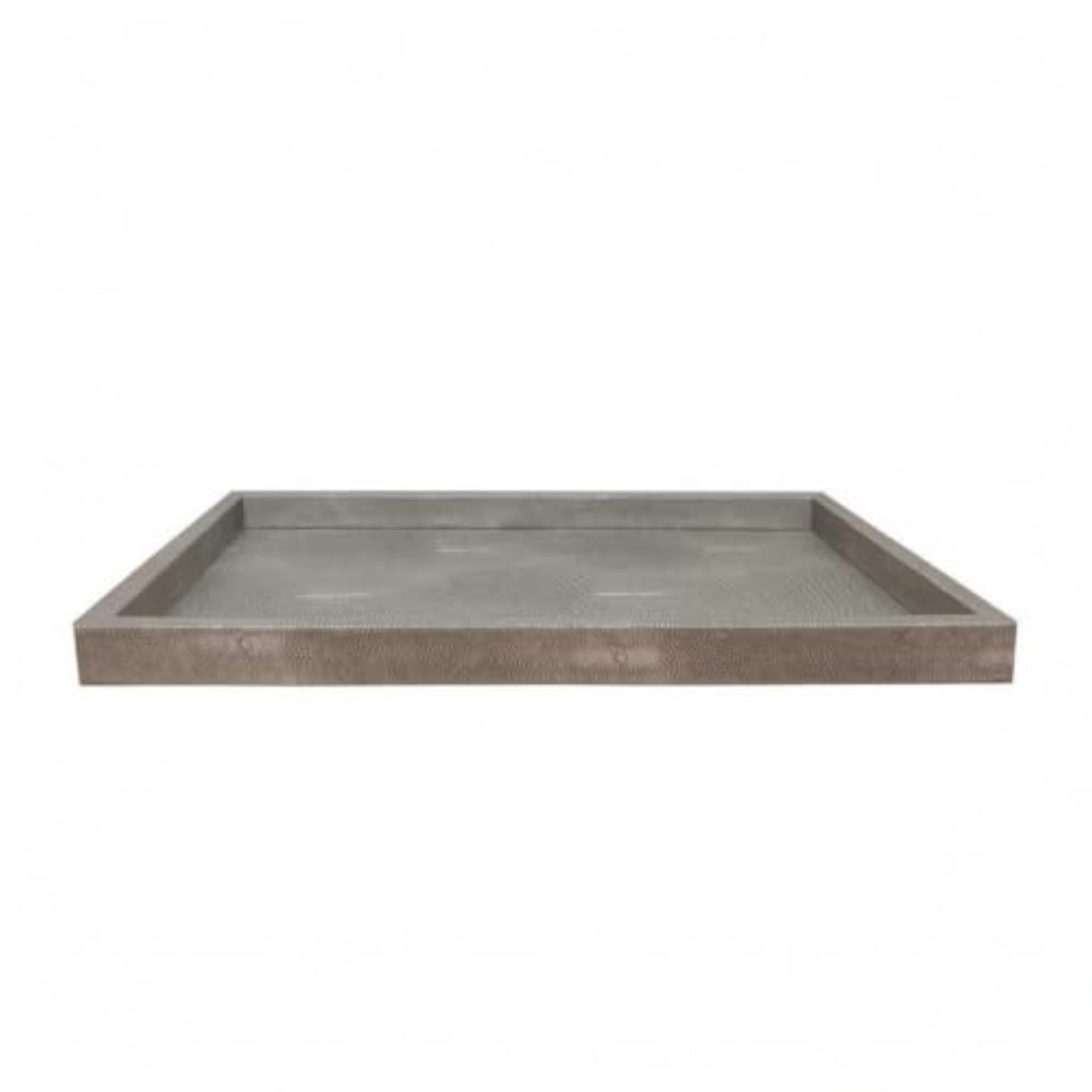 Versatile Wooden Tray with Raised Edges, Decorative Rectangular Design