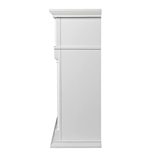 Altonette Electric Fireplace, White And Black #TOP2