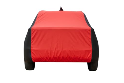 Image of PROTEGO Prime Series India's 1st Anti-Tear Car Cover for Mahindra Scorpio N | Heavy Duty, Custom Fit, All Weather | 100% Waterproof, Windproof & Hail Resistant | 2 Year Warranty | Red + Black