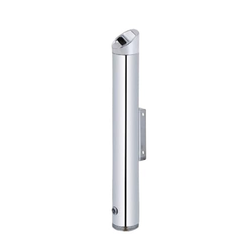 Cenicero de pared de acero inoxidable con cerradura para exteriores y bares
