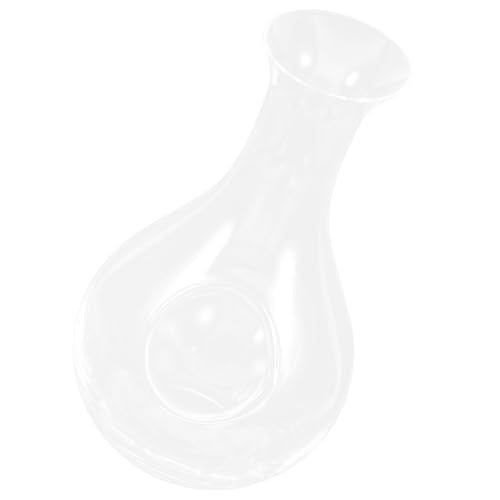 Milisten Jarra Decantadora de Vino de Vidrio Cristal Japonés 385 Ml Cavidad para Hielo, Decantador Transparente para Sake y Brandy, Aireador Simple para Uso en Casa y Restaurante