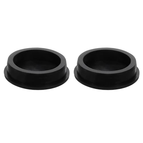 Image of uxcell 2 Pcs Black Plug Holes, Waterproof Rubber Button Plug for 61.5mm / 2.42 inch Hole