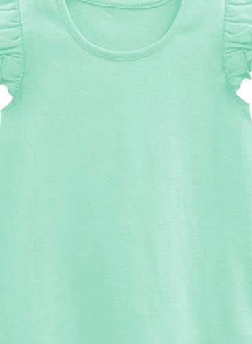 Image of A.T.U.N. (All Things UBER Nice) Girl's Polyester Regular Fit Solid Round Neck Knee Length Regular Top