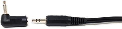 MainCore 2 pin Right Angle 3.5mm Mono to 3.5mm Mono Jack Plug Socket 90 DEG Adapter Converter