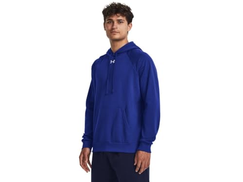 Under Armour - Felpa con cappuccio Rival Fleece da uomo, aderente