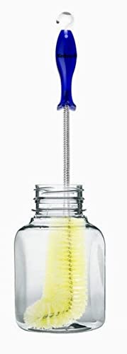 Nimbose Plastic Bottle Cleaning Brush Steel Long Handle, Cup Cleaner Brush, Bottle Brush for Flask, Kettles & Jugs Cleaning (Pack of 2, Multicolor) 3