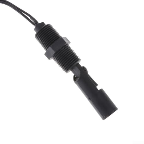 Sensor de nivel de agua Interruptor flotante horizontal con montaje lateral PP para detección de líquidos en tanques de piscina y diversas aplicaciones, incluyendo hidroponía y peceras (A)