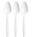 Confezione da 80 cucchiai di plastica – Cucchiaio di plastica bianco, riutilizzabili e lavabili a mano, posate resistenti, per forno a microonde, 14.5 cm, ideale per compleanni, catering, matrimoni