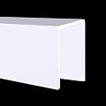 Weatherproofing Pipe Coverings Enclosure U Shape - Indoor Outdoor Wall Guard Enclosure Hider, Pipe Covers for Bathroom, Kitchen(B,W 10cm - L 120cm/47.2in)