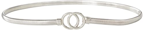 Steve Madden Womens Silver Chain Belt, Gunmetal, Medium-Large Us #TOP20