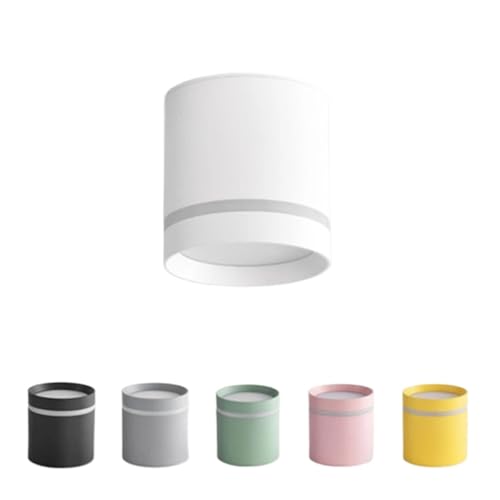 Foco empotrable LED cilíndrico de techo gris 10W regulable para iluminación orientable 2