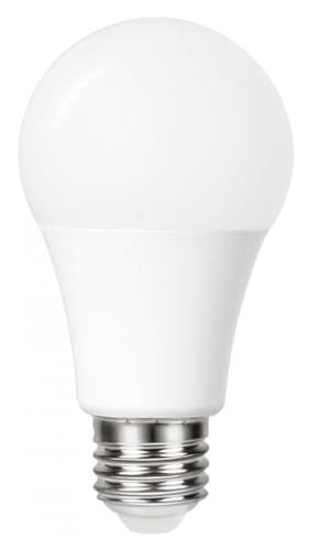 Integral LED GLS E27 bombilla sensor crepuscular mate no regulable   Blanco natural 5000K, 470lm, 4.8W (40W equivalente)   Eficiente e ideal para exterior, porche, garaje, jardín, patio