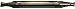 CLEVELAND Sq. End Mill,Double End,Cobalt,1/8" C40964