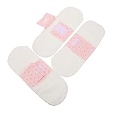 UKCOCO 3 Stück pack Waschbare Stoffbinden aus Baumwolle Atmungsaktive Damenbinden 21cm mit Knopf...