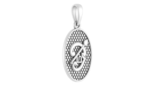 Pendentif OM Tamil argent anti-ternissement petit format hypoallergénique