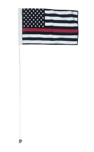 JLP Compatible with ATV Scrambler Predator Sportsman Outlaw Blazer Magnum Whip 3.5 FT Tall USA RED LINE