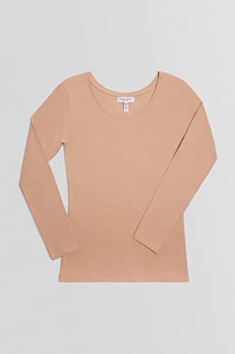 YSABEL MORA - Camiseta Interior Básica Manga Larga Mujer, Diseño Mediterráneo, Confort Adaptable, Sostenible, Hecho en Valencia, Ideal para Cualquier Momento y Circunstancia