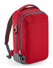Sac à dos de sport rouge Edward Sinclair avec sangle réglable amovible