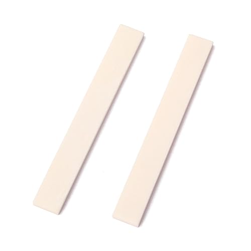 FAVOMOTO Classical Guitar Nut Blank Guitar Bone Nut Bone Nut Bone Saddle Blank Beef Bone Acoustic Guitar