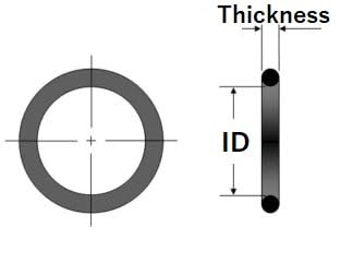Image of O ring | Oil Seal | Silicone Gasket Rubber | Washer Oring Set for Repair Kit (Pack of 10) (ID-6MM X THICKNESS-2.5 MM)