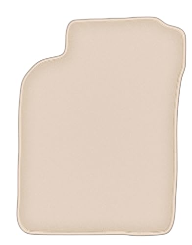 Tapis de voiture beige en velours pour les trajets en Nissan Almera N15