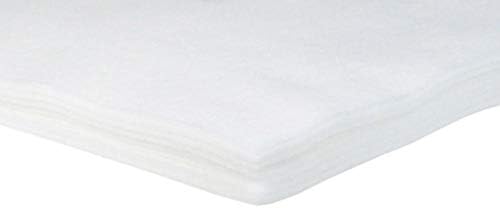 Acrylic Sheets Art & Craft Material - 9x12 Fabric Felt for Crafts, Gift Wrapping, Sewing, Halloween Costumes - 6PC White Felt Paper