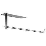 Paper Towel Holder Under Kitchen Cabinet ,SUS304 Stainless Steel Self Adhesive Hanging Paper Towel...