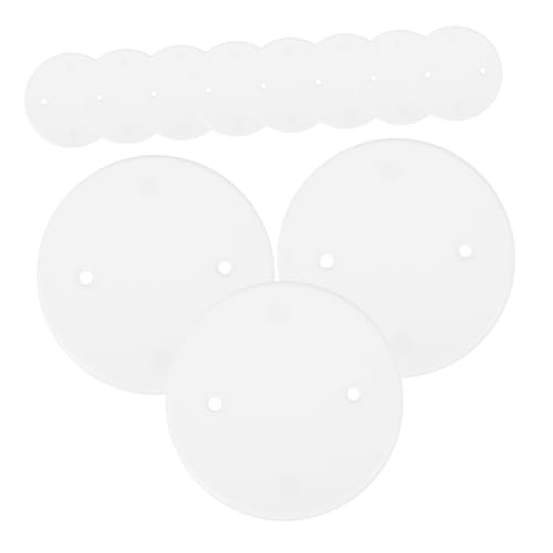 PRETYZOOM 50pcs Ceiling Box Cover Plate Round White Blank Decorative Cover for Electric Plug for Cable Management Tidy and Organized