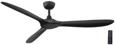 Home Decorators 60 in. Indoor/Outdoor Matte Black Smart Ceiling Fan with Remote Control Powered by Hubspace