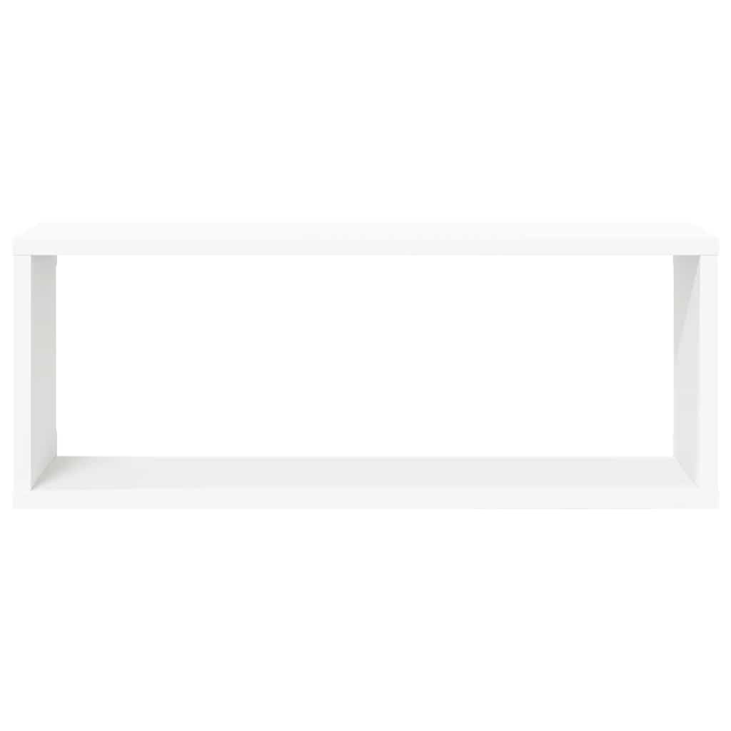 Set di 6 mensole da parete bianche da 60 x 15 x 23 cm, in legno, mensole sospese moderne, per libri, decorazione da collezione, soggiorno, camera da letto, corridoio, set di scaffali a cubo