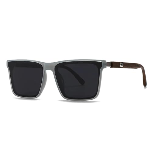 Lunettes de soleil rétro grises streetwear moderne pour homme et femme