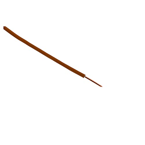 Câble électrique H07V-U 1,5 mm² conducteur monobrin isolant PVC marron 100 m