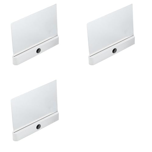 Lampe de lecture LED plate rechargeable transparente x3 blanche