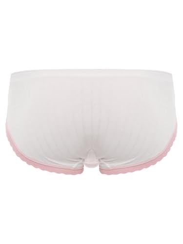 Hularka Mens Sissy Lace Panties Low Rise Bulge Pouch Briefs Underwear Crossdresser Underpants2