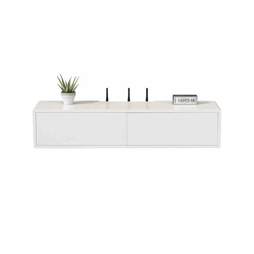 Console multimédia flottante pour un coin TV moderne dans le salon