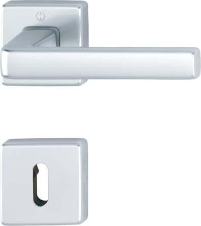 Rosettengrt.Dublin 1124/843KV/843KVS Alu.F1 eck.OB DIN L/R D/D HOPPE