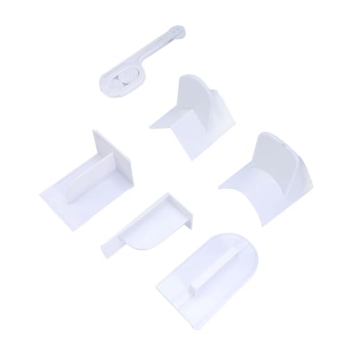 COLLBATH Set di 6 Utensili per Decorare Torte Raschietto per Fondente Lisciatore per Uso Domestico Facile da Pulire
