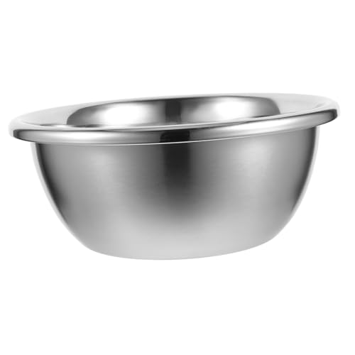 Cabilock ステンレス製大容量多機能洗菜ボウル 深型フルーツ洗浄用食堂用サラダボウル 野菜洗い兼用調理用容器